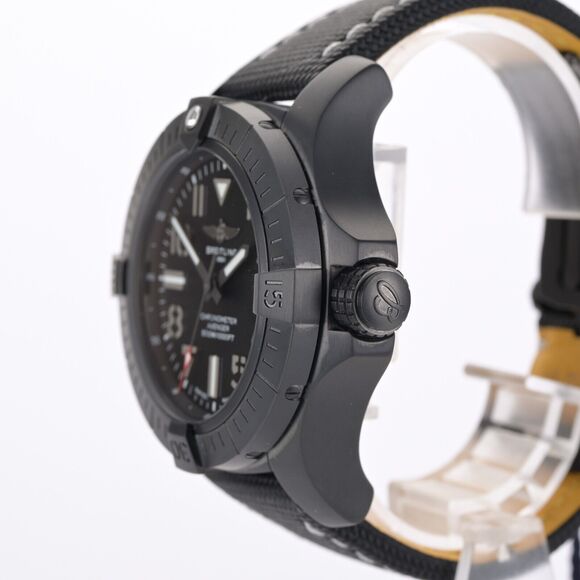 New Breitling Avenger Seawolf Night Mission V17319 45mm Men's Watch +B&P - Picture 3 of 8